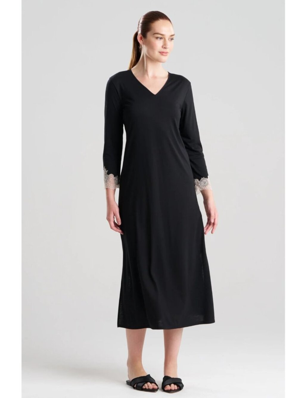 NWT NATORI Luxe Shangri-La Long Sleeve Lounger M $160